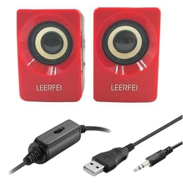 BUFFER® N62 1+1 Multimedia USB ve Jacklı Mini Hoparlör Yüksek Stereo Ses Sistemi - Image 1