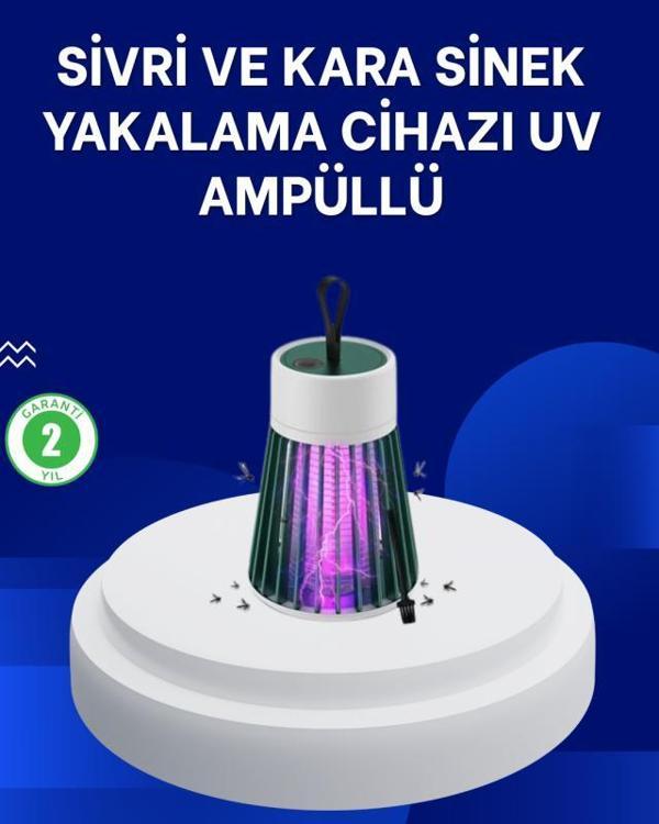 2’si 1 Arada LED Işıklı Elektrikli Böcek Öldürücü - Image 1