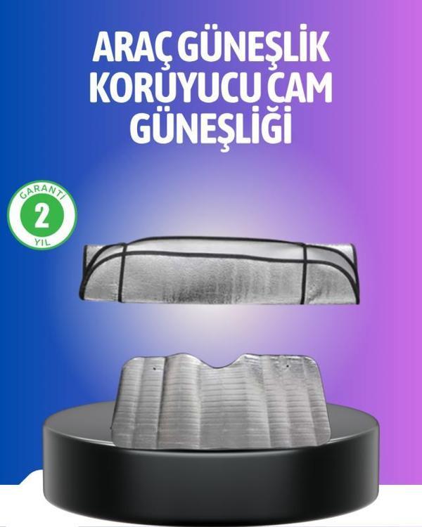 Metalize Reflektör Yüzeyli UV Koruyucu Araç Güneşliği – Serin ve Güvenli Sürüşler İçin - Image 1