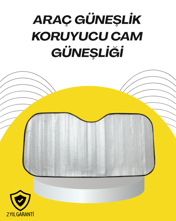 Katlanabilir Reflektörlü Oto Güneşliği – Yaz Sıcaklarına Karşı Yüksek Koruma - Image 1