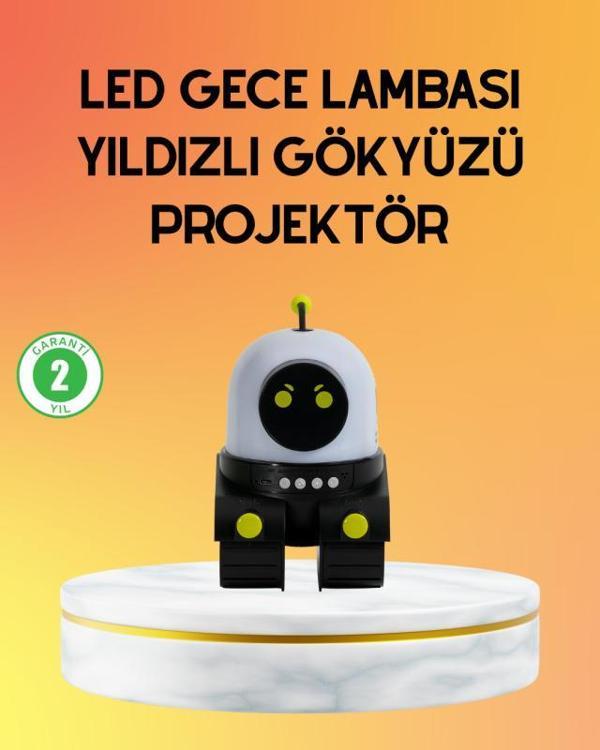 Taşınabilir Lityum Bataryalı Led Gece Lambası ve Projektör - Image 1