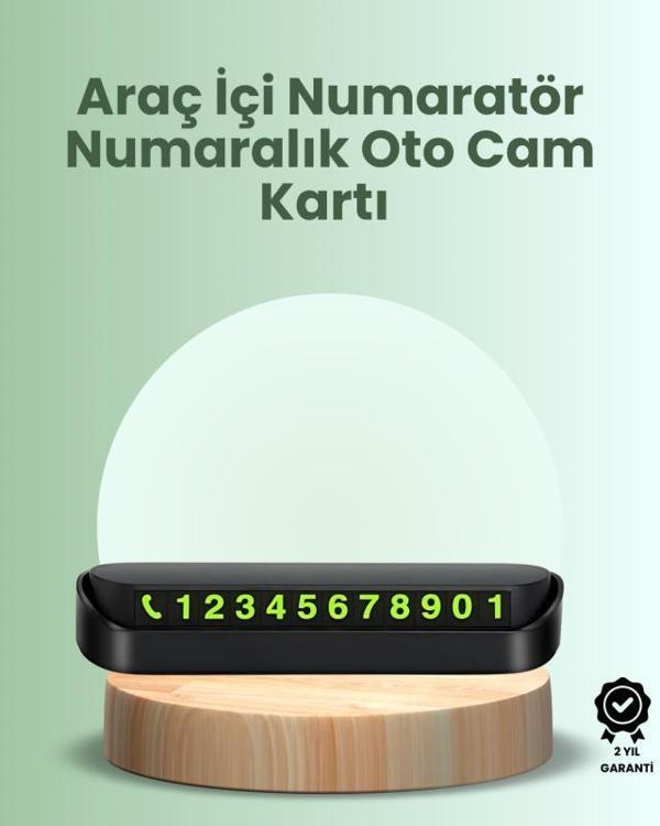 Kompakt Fosforlu Park Numaratörü – Gündüz Şıklığı, Gece Görünürlüğü - Image 1