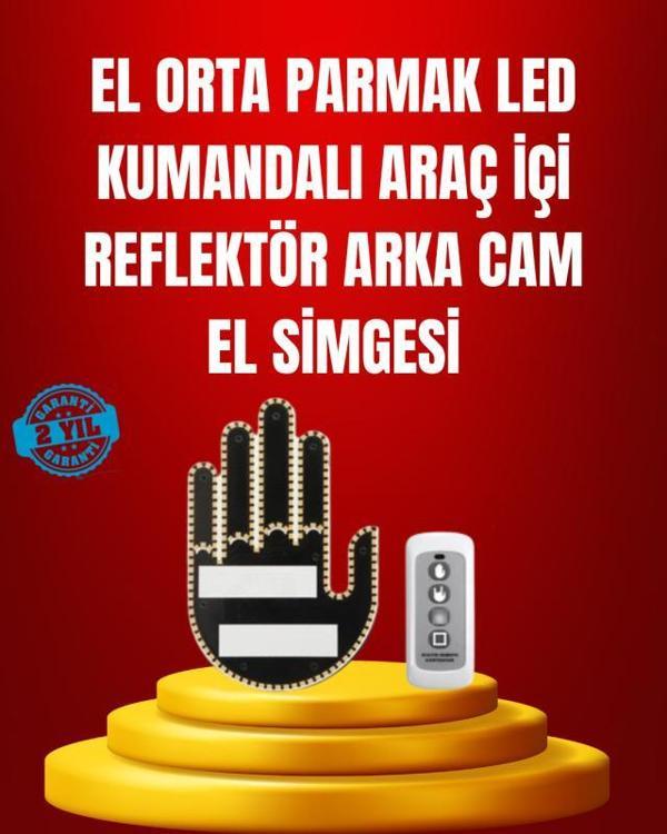 Suya Dayanıklı LED El Park Uyarı Cihazı Uzaktan Kumandalı 2025 - Image 1