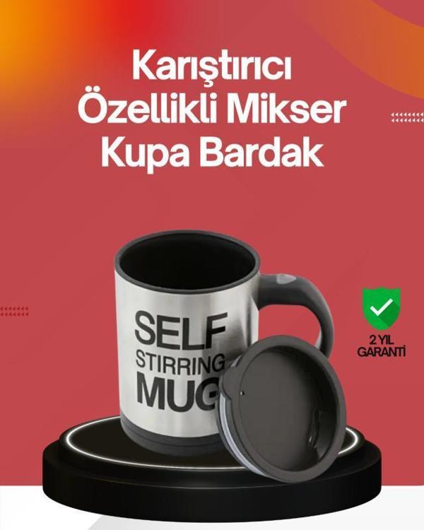 Kendi Kendini Karıştıran Termos Kupa | Güçlü Motor ve Çift Katmanlı Isı Koruma - Image 1