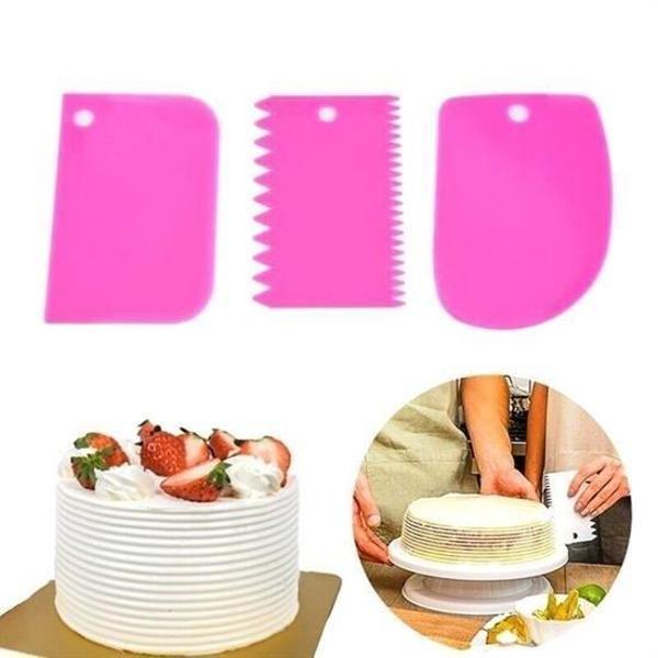 Pasta Hamur Şekillendirici Spatula Kesici Kazıyıcı Dekoratör Set - Image 1