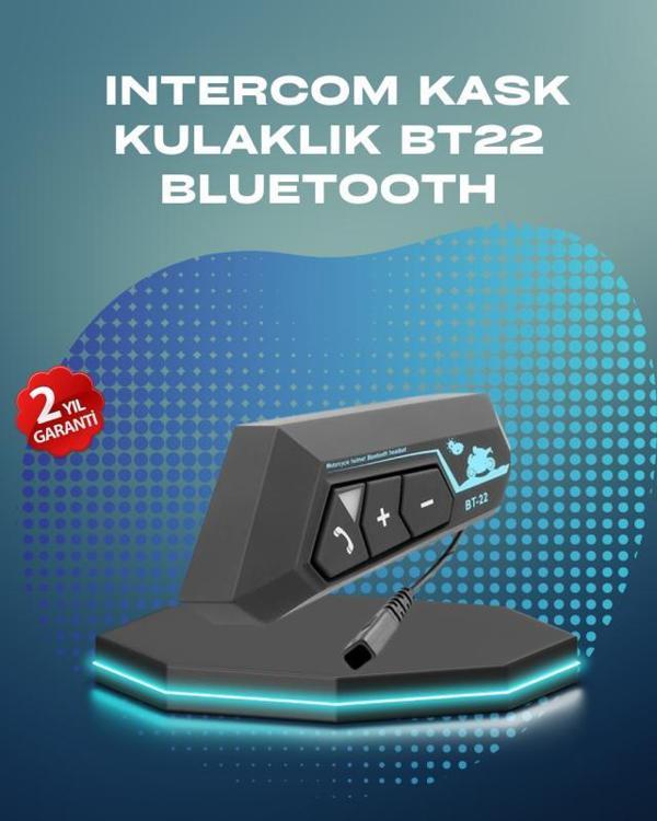 BT22 Kask Bluetooth Kulaklık Su Geçirmez Motosiklet İletişim Sistemi - Image 1