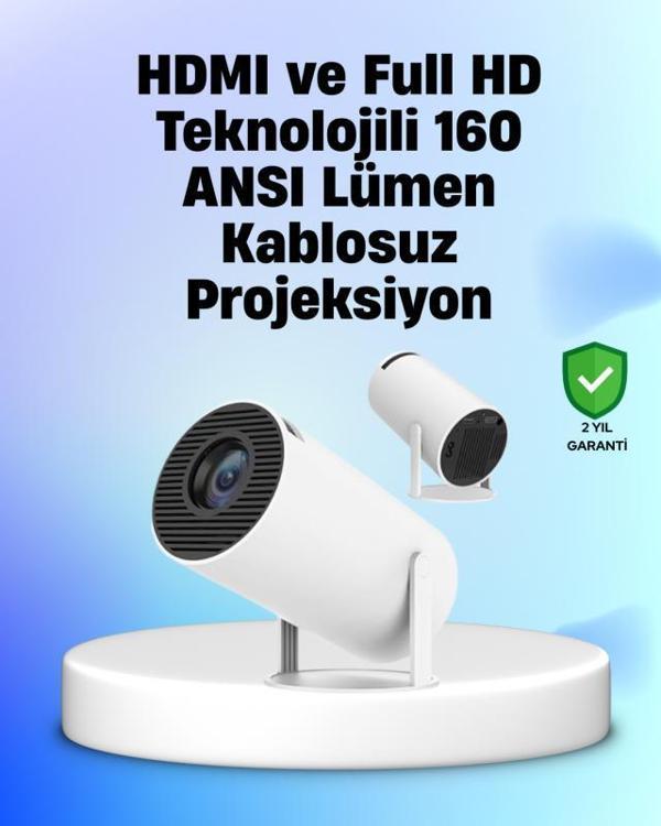 4K Uyumlu 130 İnç Full HD Projeksiyon Cihazı ve Kablosuz Aktarım Özelliği - Image 1