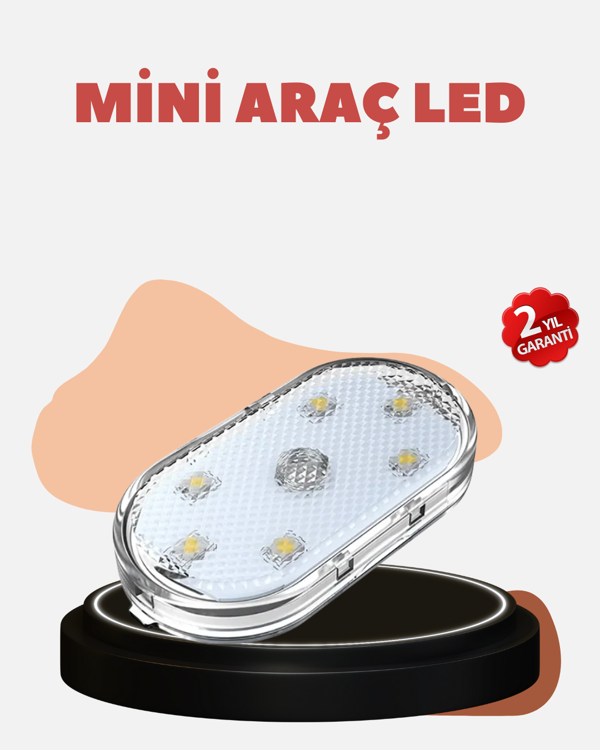 USB Şarjlı Kablosuz Manyetik Montajlı Mini LED Işık - Image 1