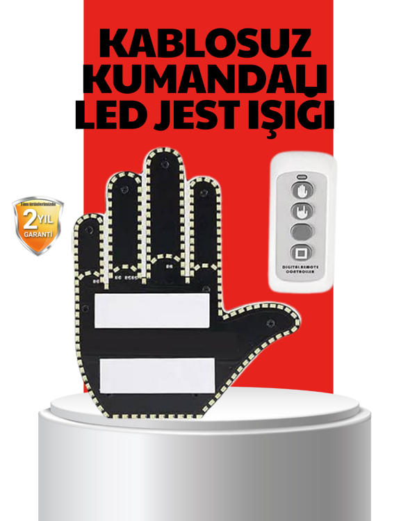 Uzaktan Kumandalı LED Jest Işığı – 3 Farklı Hareket Modu - Image 1