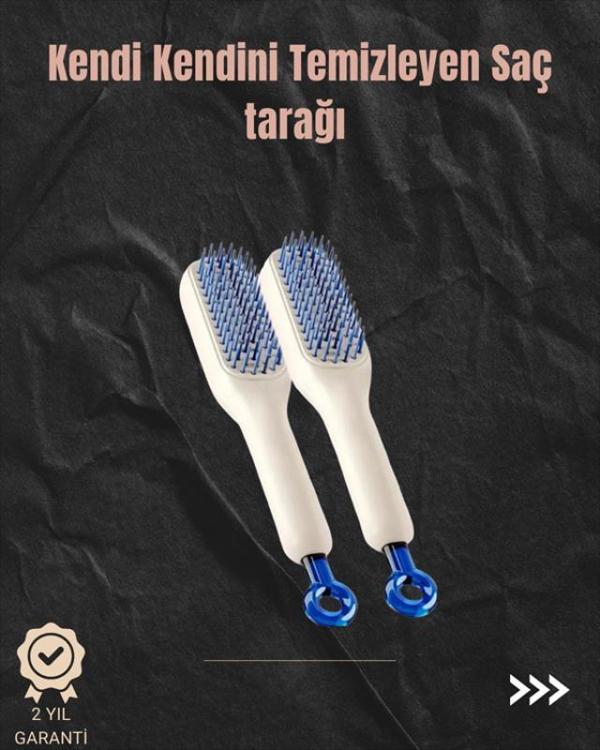 Kendini Temizleyen Hava Yastıklı Saç Tarağı – Düğümsüz Tarama - Image 1