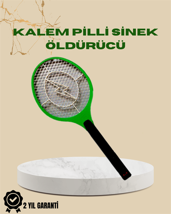 üksek Gerilimli Elektronik Sinek Öldürücü – Pil ile Çalışan, Güvenlik Izgaralı - Image 1