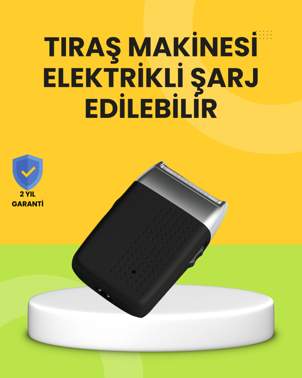 Sessiz, Güçlü ve Şık: Erkeklere Özel Şarjlı Tıraş Makinesi - Image 1