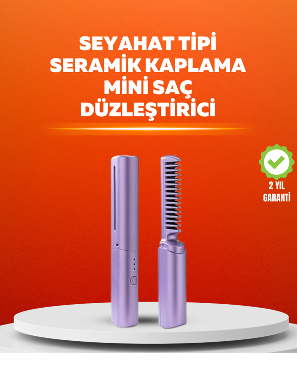 USB Şarjlı Kablosuz Saç Düzleştirici – Seyahat ve Günlük Kullanım - Image 1