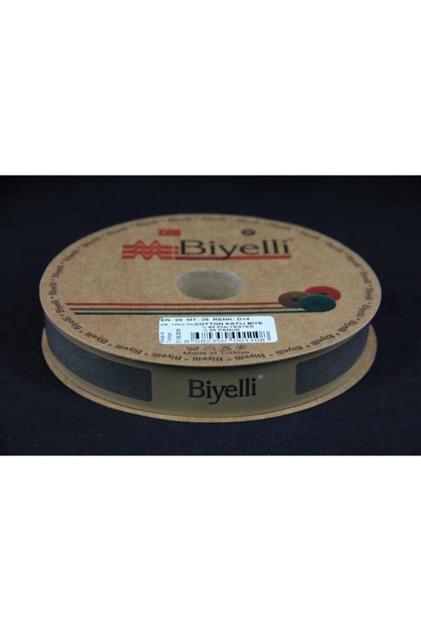 Biye Koton Katlı D14 Asker Yeşili 2 cm 25 Metre %65 Koton %35 Polyester - Image 1