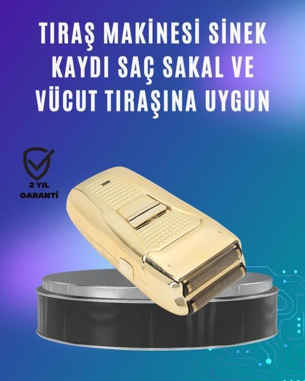 Güçlü Motorlu Kablolu Sakal ve Bıyık Tıraş Makinesi Çelik Bıçaklı - Image 1