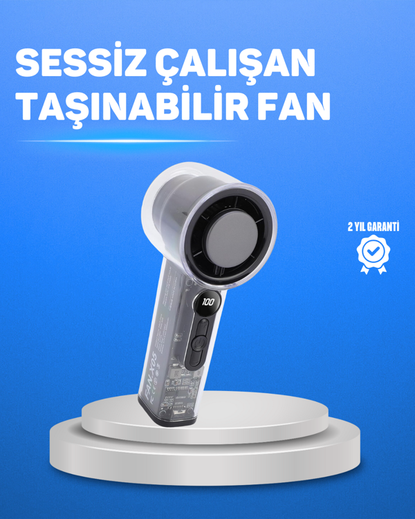 Ultra Sessiz USB Şarjlı Fan | Taşınabilir ve Hafif Tasarım - Image 1