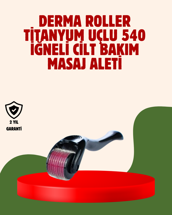 Dermaroller 0.5 mm Akne İzleri ve Çatlak Giderici Cilt Bakım Aleti - Image 1