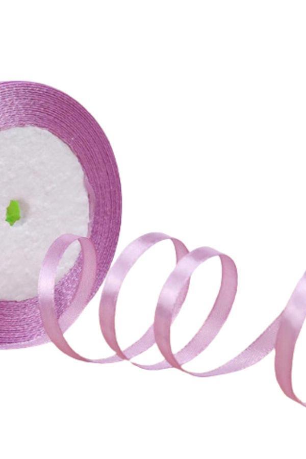 Saten Kurdele 6 mm Lila 2 Metre - Image 1