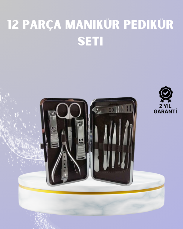 Seyahat İçin Taşınabilir Deri Çantalı Bakım Seti - Image 1