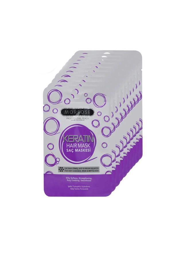 Keratin Saç Maskesi 25 ML (24 ADET) - Yıpranmış Saçlar İçin - mrfs - Image 1