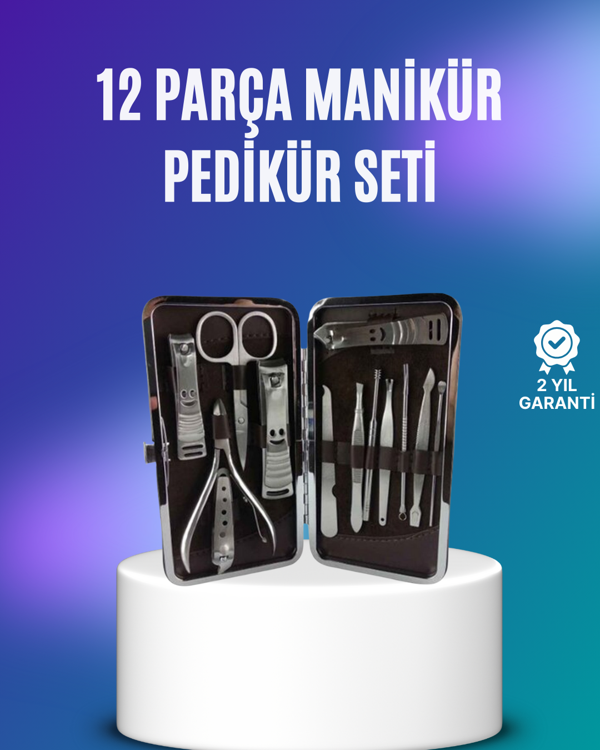 El ve Ayak Bakımı İçin Profesyonel 12 Bakım Seti - Image 1