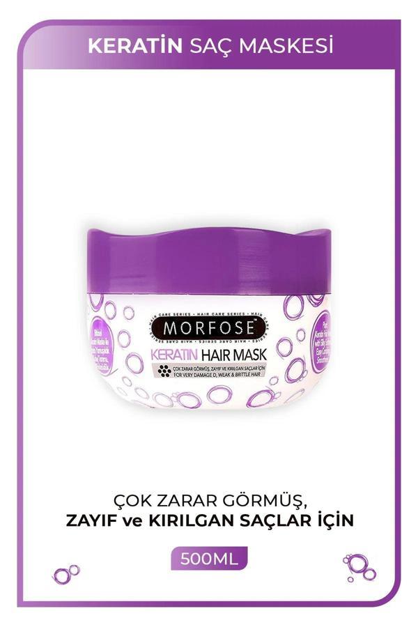 Keratin Saç Maskesi 500 ML  - Yıpranmış Saçlar için - mrfs - Image 1