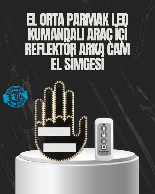 Uzaktan Kumandalı LED El Park Uyarı Cihazı 2025 Model A Kalite - Image 1