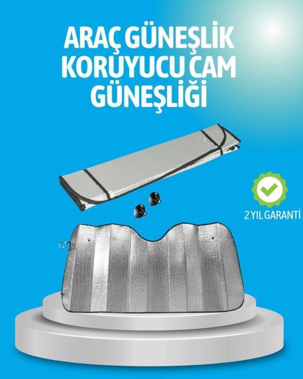 Gelişmiş Yansıtıcılı Katlanabilir Araç Güneşliği – Alüminyum & Süngerli İzolasyon Teknolojisi - Image 1