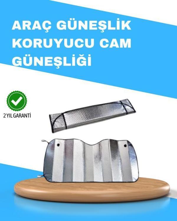 Katlanabilir Alüminyum Araç Güneşliği – UV Koruma ve Klima Tasarrufu Bir Arada - Image 1
