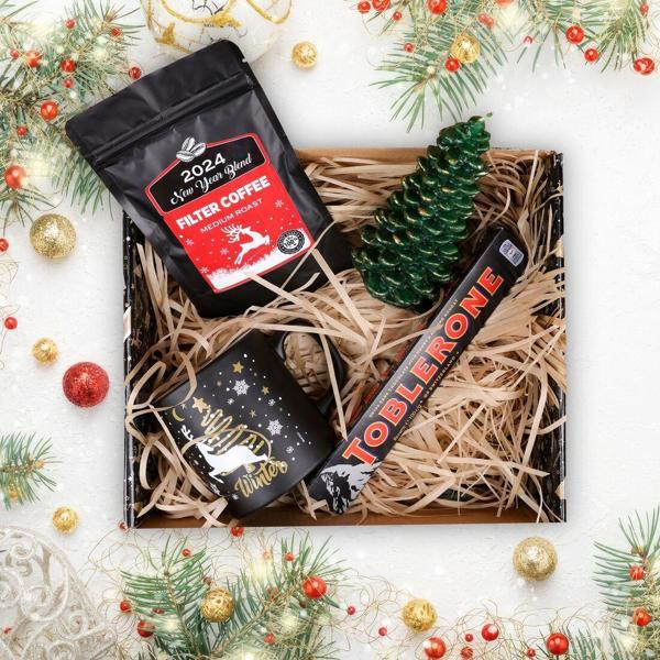 Siyah Hello Winter Hediye Kutusu - Image 1