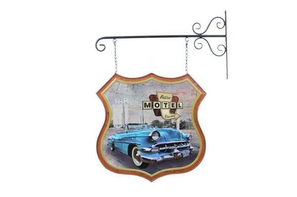 KENPAZAR Dekoratif Çift Yönlü Car Trip Temalı Ferforje Askı - Image 1