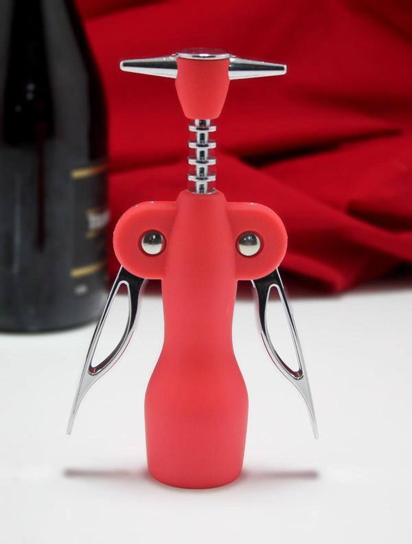 KENPAZAR Paslanmaz Çelik Tirbuşon Açacak Kırmızı Şarap Açacağı - Image 1