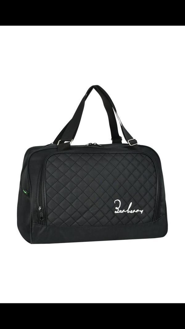 KENPAZAR Askılıklı Spor El Valizi Orta Boy Su Geçirmez El Çantası Sıyah - Image 1