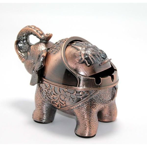 KENPAZAR Metal Fil Figürlü Küllük Alk1656 Dekoratif Hediyelik - Image 1