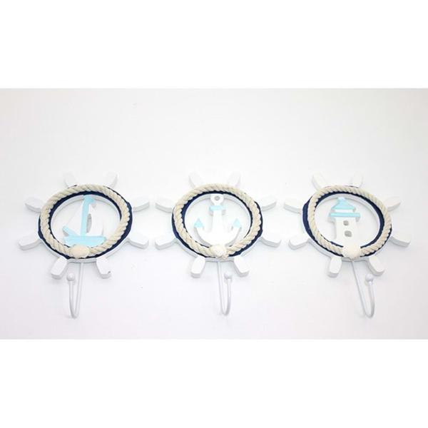 KENPAZAR Ahşap Marin Dümenli Askılık - Image 1