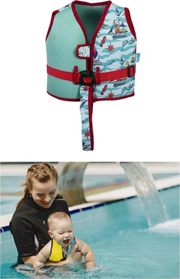 Babyjem Bebek - Çocuk Deniz Havuz Yüzme Yeleği - 1 - 5 Yaş - Yeşil - Image 1