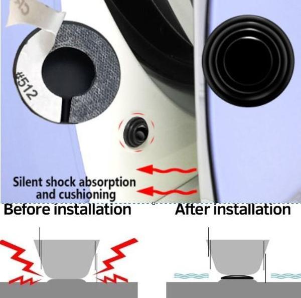 KENPAZAR Araba Kapı Ses Darbe Emici Pad 10 Adet - Image 1