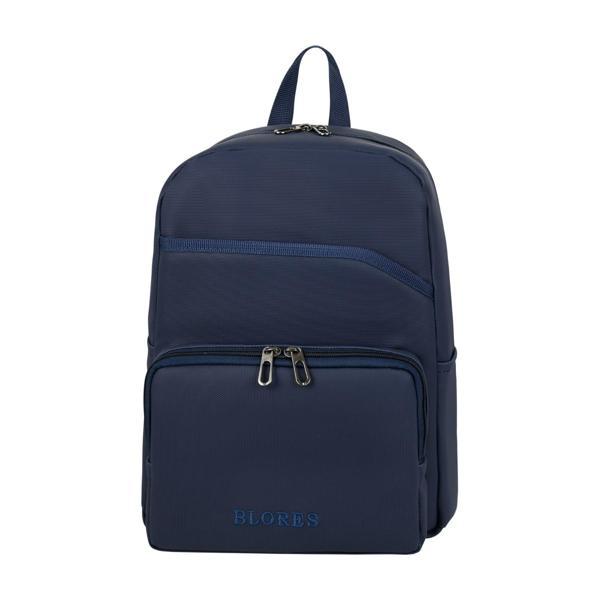 KENPAZAR SUNİ DERİ ŞIK TASARIM LAPTOP BÖLMELİ SIRT ÇANTASI MAVİ - Image 1