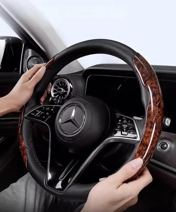 KENPAZAR Ahşap Tasarımlı Direksiyon Simidi Koruma Kılıfı 2 li - Image 1