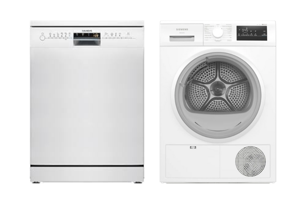 Siemens 2 Li Beyaz Eşya Paketi - SN216W00DT 6 Prog. Bulaşık Makinası - WT00H200TR 8 Kg Kurutma Makinesi - Image 1