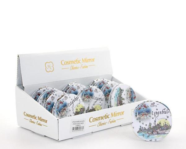 Taşlı İstanbul Tasarımı El Aynası İnce Model 12 - Image 1