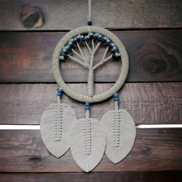 Rüya Kovan Hayat Ağacı Dream Catcher Ekru - Image 1