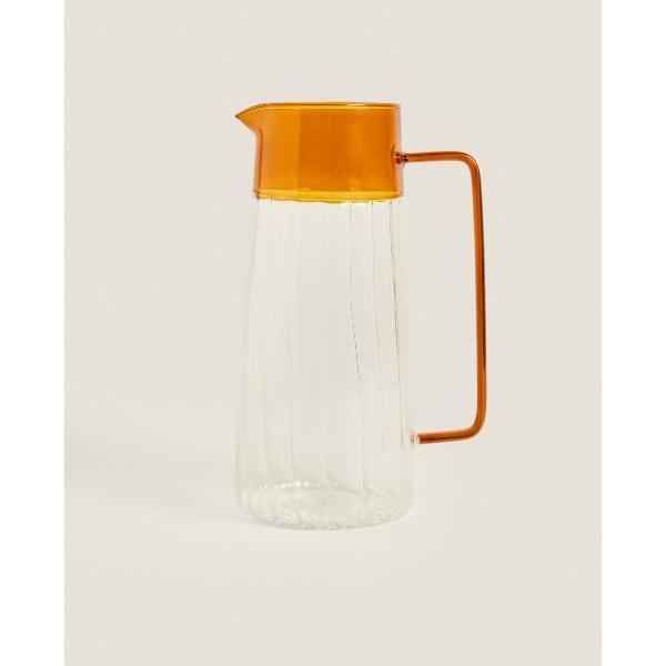 Turuncu Detaylı Cam Sürahi 1600 ml  - Image 1