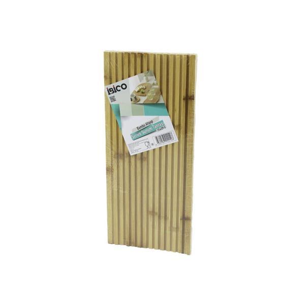 D.GEN  DÜZ KANALLI  ÇİFT TARAF=DÜZ - KANALLI AHŞAP BAMBU SERVİS SUNUM TAHTASI  17 X 39 X 1.5CM (5250) - Image 1