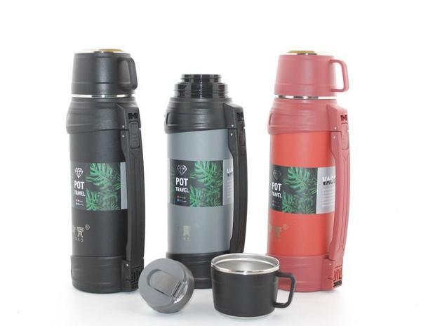 Paslanmaz Çelik Çift Katmanlı Termos 1.2 Lt Model 1 - Image 1