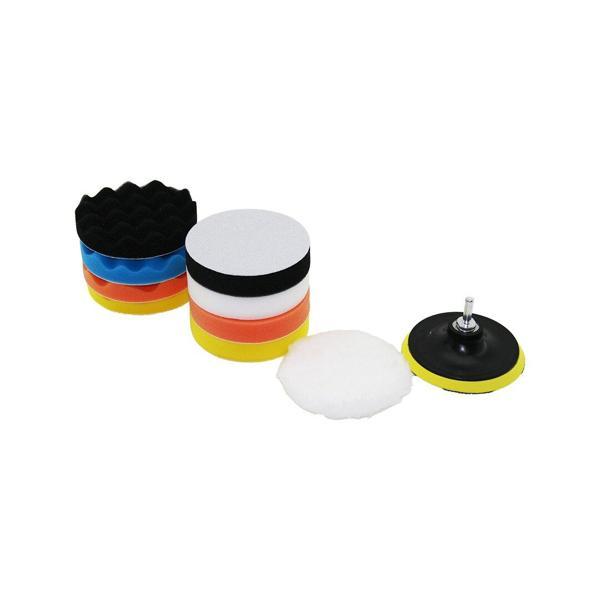 115 MM  11PCS POLİSAJ SÜNGER SETİ 8 AD. 115MM SÜNGER- 1 POLİSAJ PED -1 M14 ADAPTÖR - 1 CIRTLI DİSK TABAN (5250) - Image 1