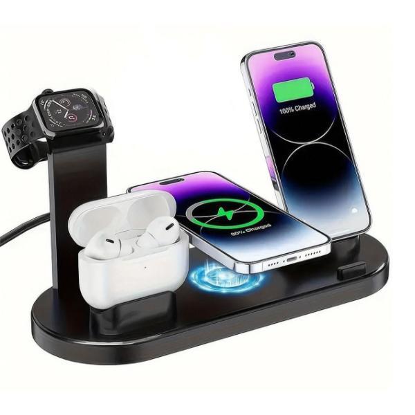 Çok İşlevli Şarj İstasyonu Siyah Renk  - Image 1