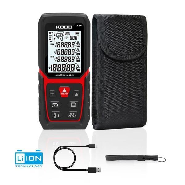 KOBB KBL100 100 Metre Li-ion Şarjlı Lazer Metre - Image 1
