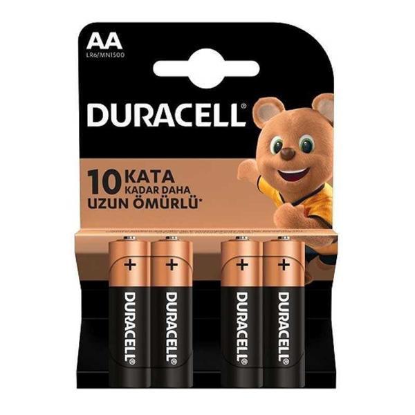 Duracell Alkalin Pil AA 4'' lü Paket - Image 1