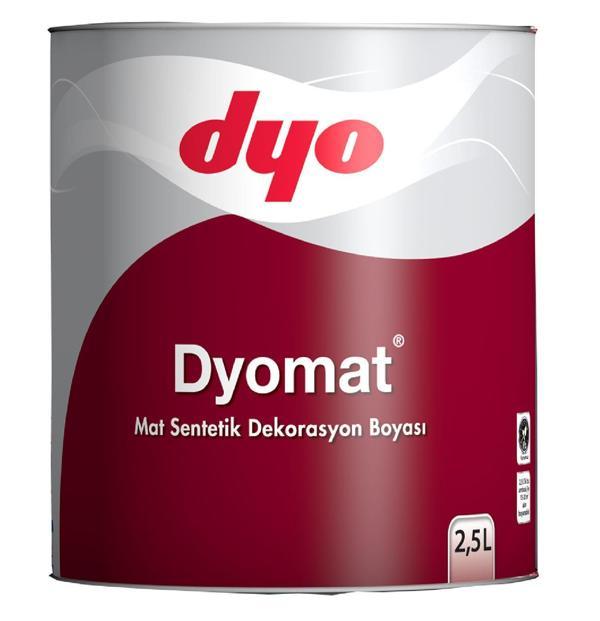 Dyomat Mat Dekorasyon Boyası 2,5 Litre Beyaz - Image 1